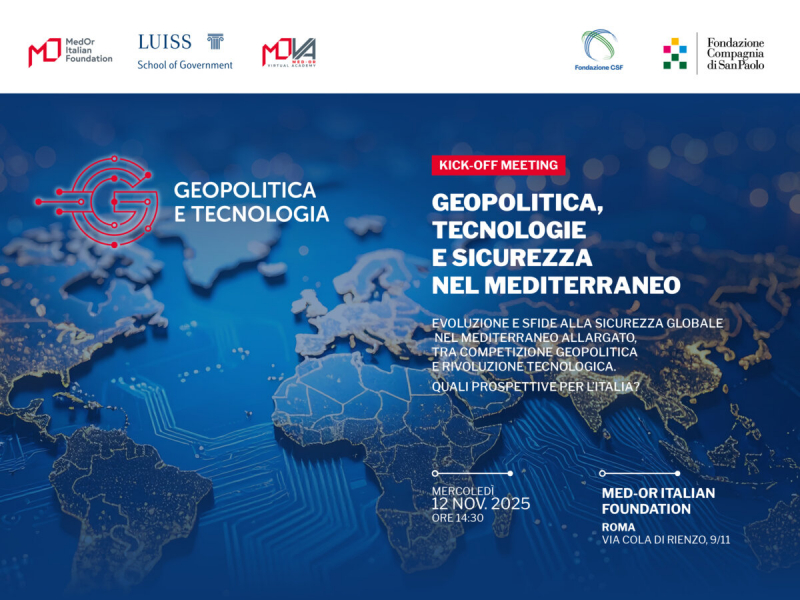 Kick-Off Meeting Geopolitica, Tecnologie e Sicurezza nel Mediterraneo